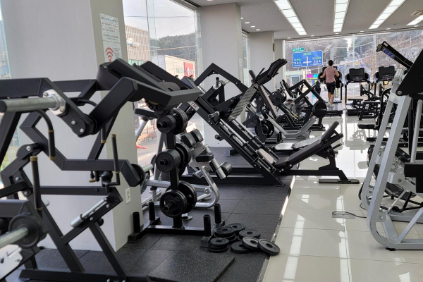 силовые тренажёры LEGENDGYM в тренажёрном зале Blise Gym Южная Корея